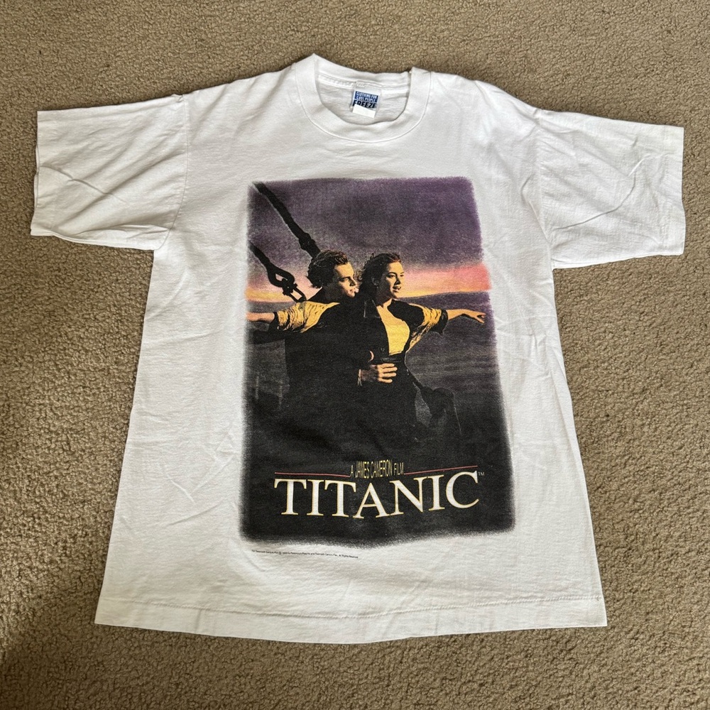 Vintage 90s Titanic T-Shirt, Adult Large, 100% Cotton, Made in the USA